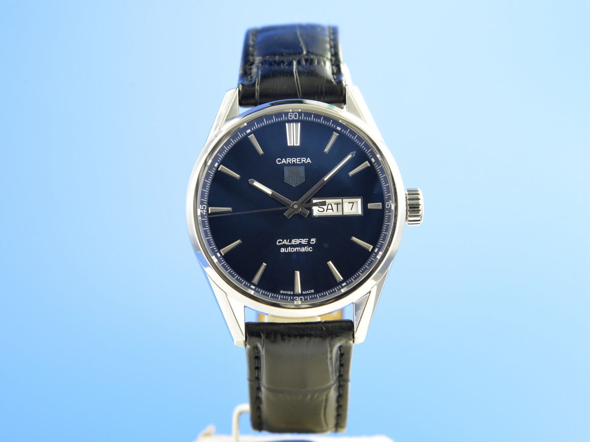 TAG Heuer Carrera Calibre 5 Day-Date Blau