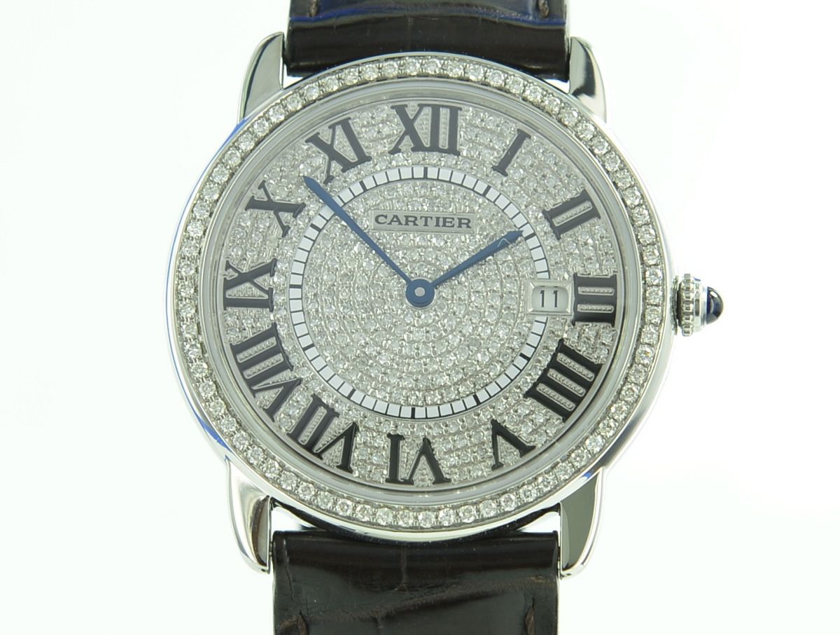 Cartier Ronde Solo de Cartier sekundrer Diamantbesatz