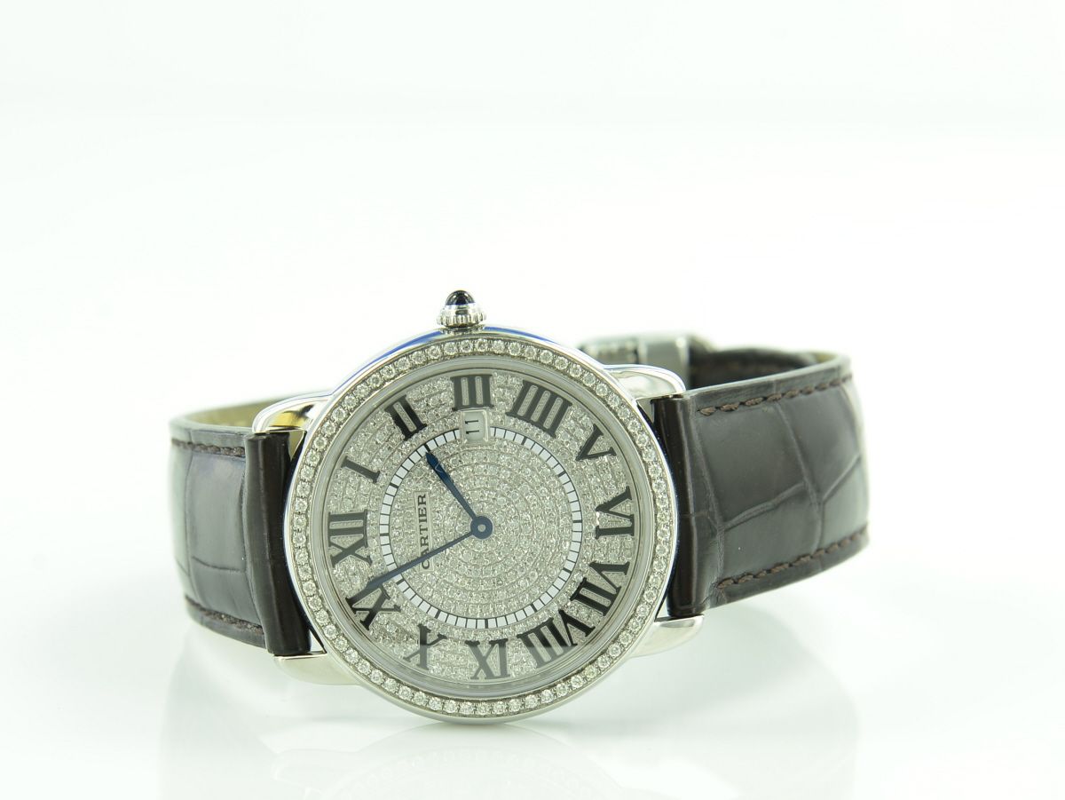 Cartier Ronde Solo de Cartier sekundrer Diamantbesatz