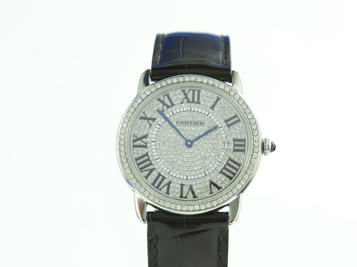 Cartier Ronde Solo de Cartier sekundrer Diamantbesatz