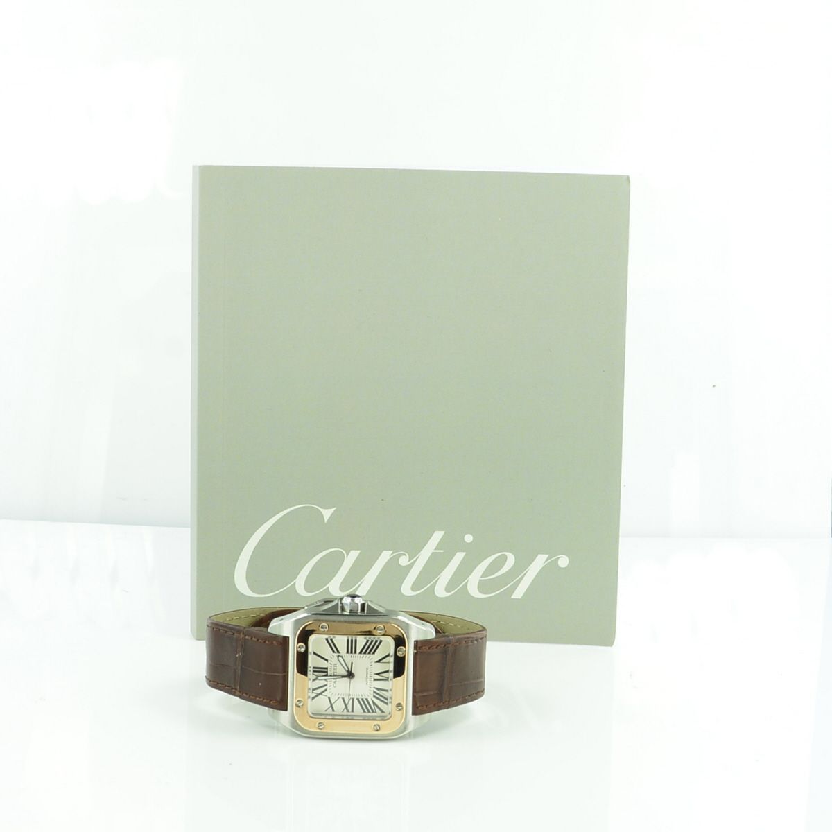 Cartier Santos 100 Stahl/Gold Automatik