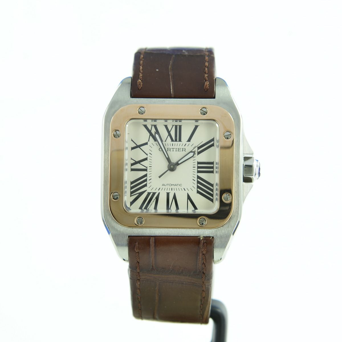 Cartier Santos 100 Stahl/Gold Automatik
