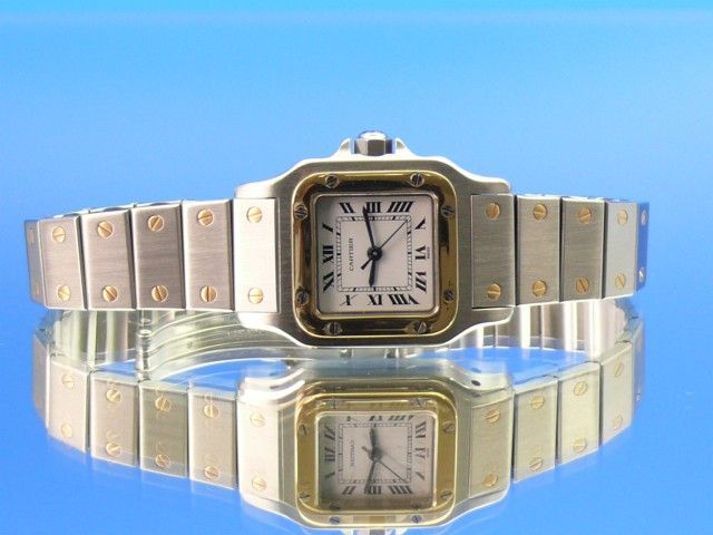 Cartier Santos Damen Stahl/Gold