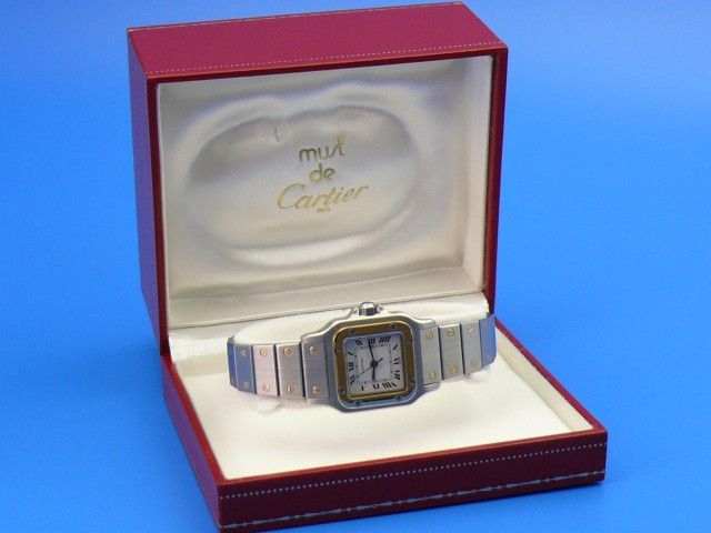 Cartier Santos Damen Stahl/Gold