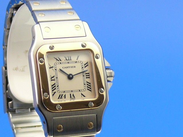 Cartier Santos Damen Stahl/Gold