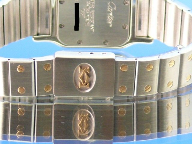 Cartier Santos Damen Stahl/Gold