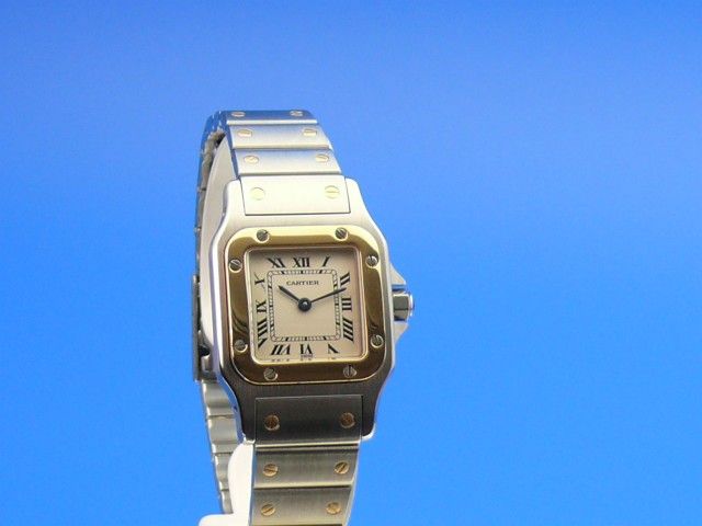 Cartier Santos Damen Stahl/Gold
