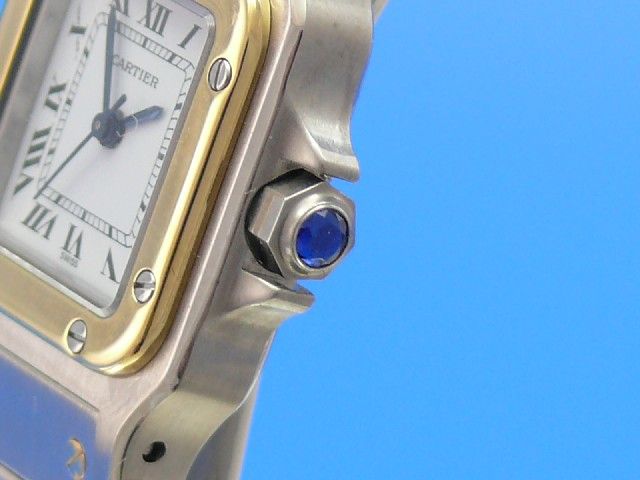 Cartier Santos Damen Stahl/Gold Automatik