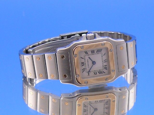 Cartier Santos Damen Stahl/Gold