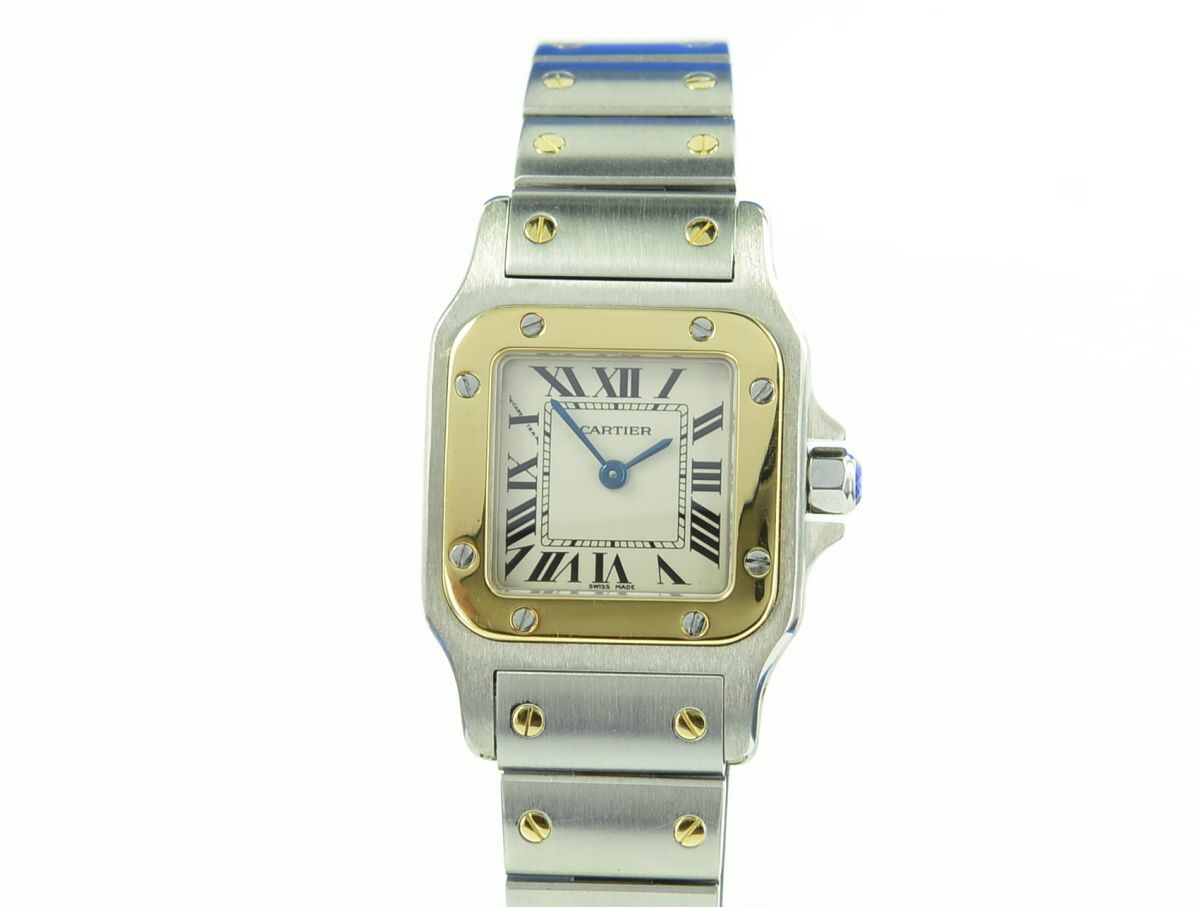 Cartier Santos Galbee Lady Stahl/Gold
