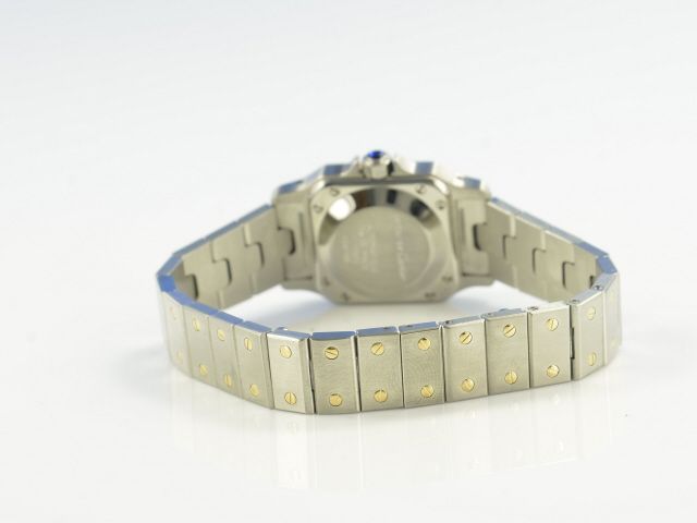 Cartier Santos Galbe Damen Stahl/Gold Automatik