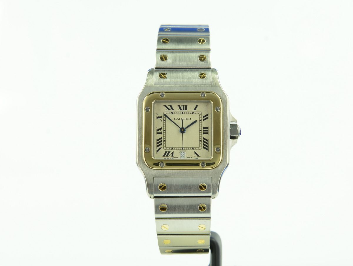 Cartier Santos Galbe Herren Stahl/Gold