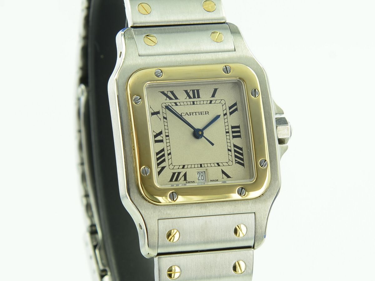 Cartier Santos Galbe Herren Stahl/Gold