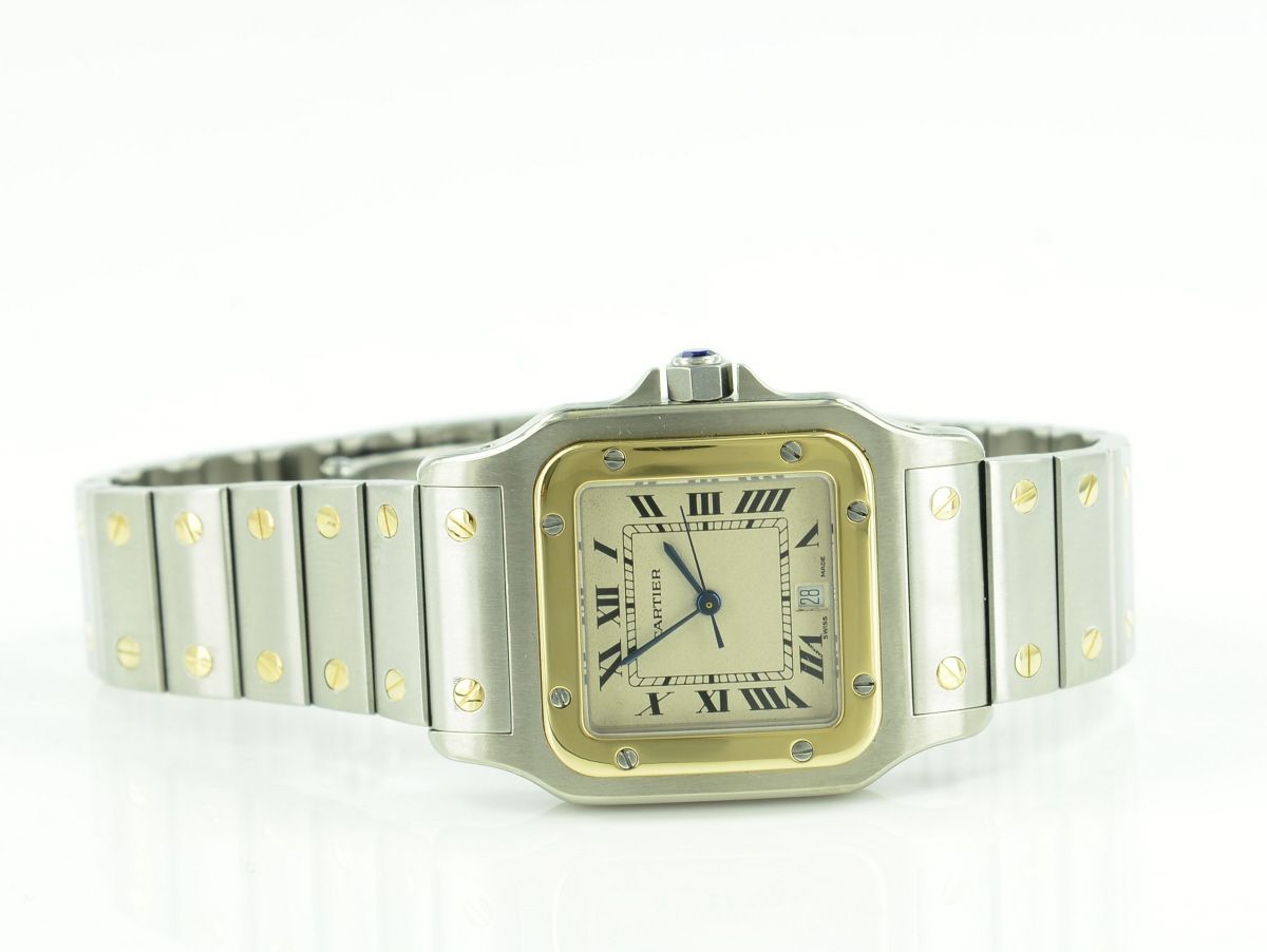 Cartier Santos Galbe Herren Stahl/Gold
