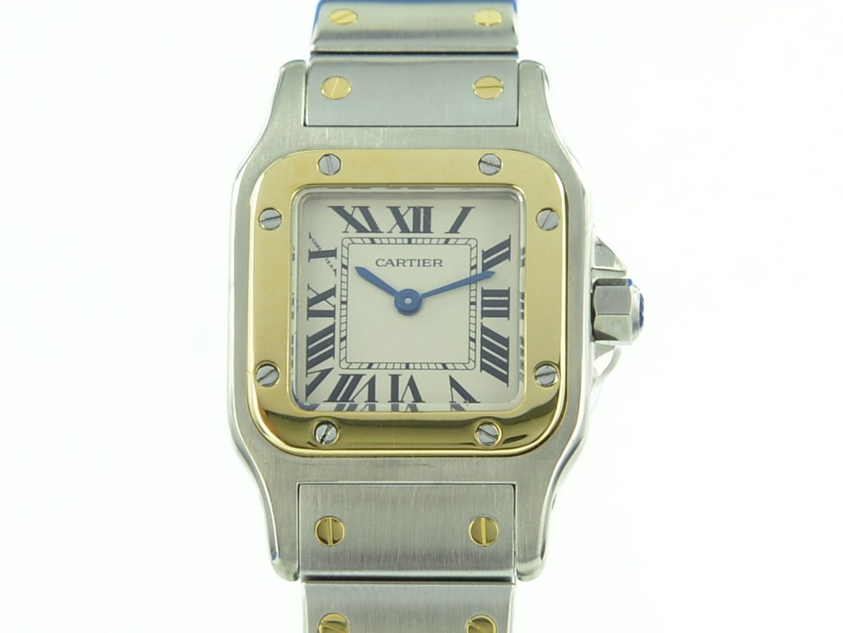 Cartier Santos Galbee Lady Stahl/Gold