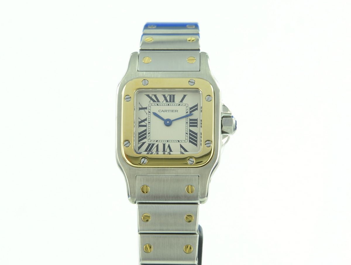 Cartier Santos Galbee Lady Stahl/Gold