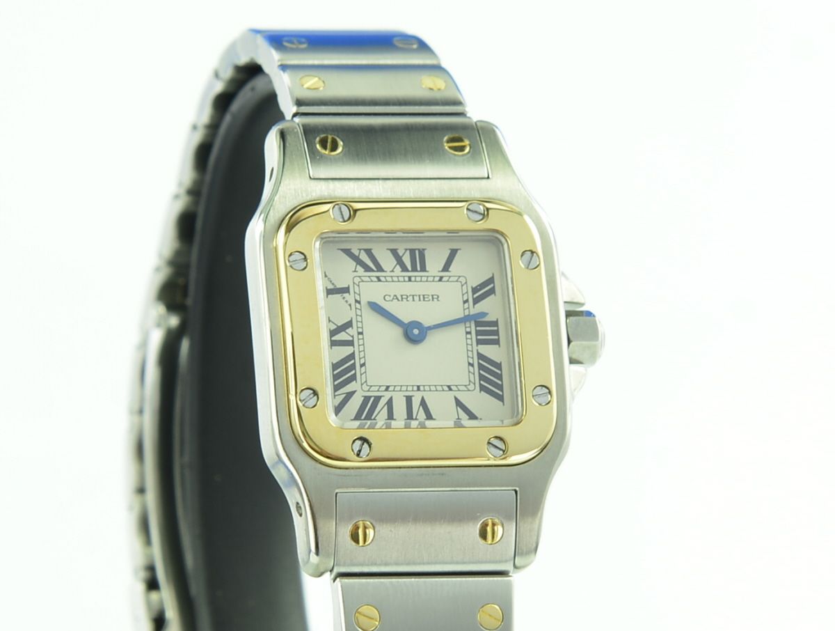 Cartier Santos Galbee Lady Stahl/Gold