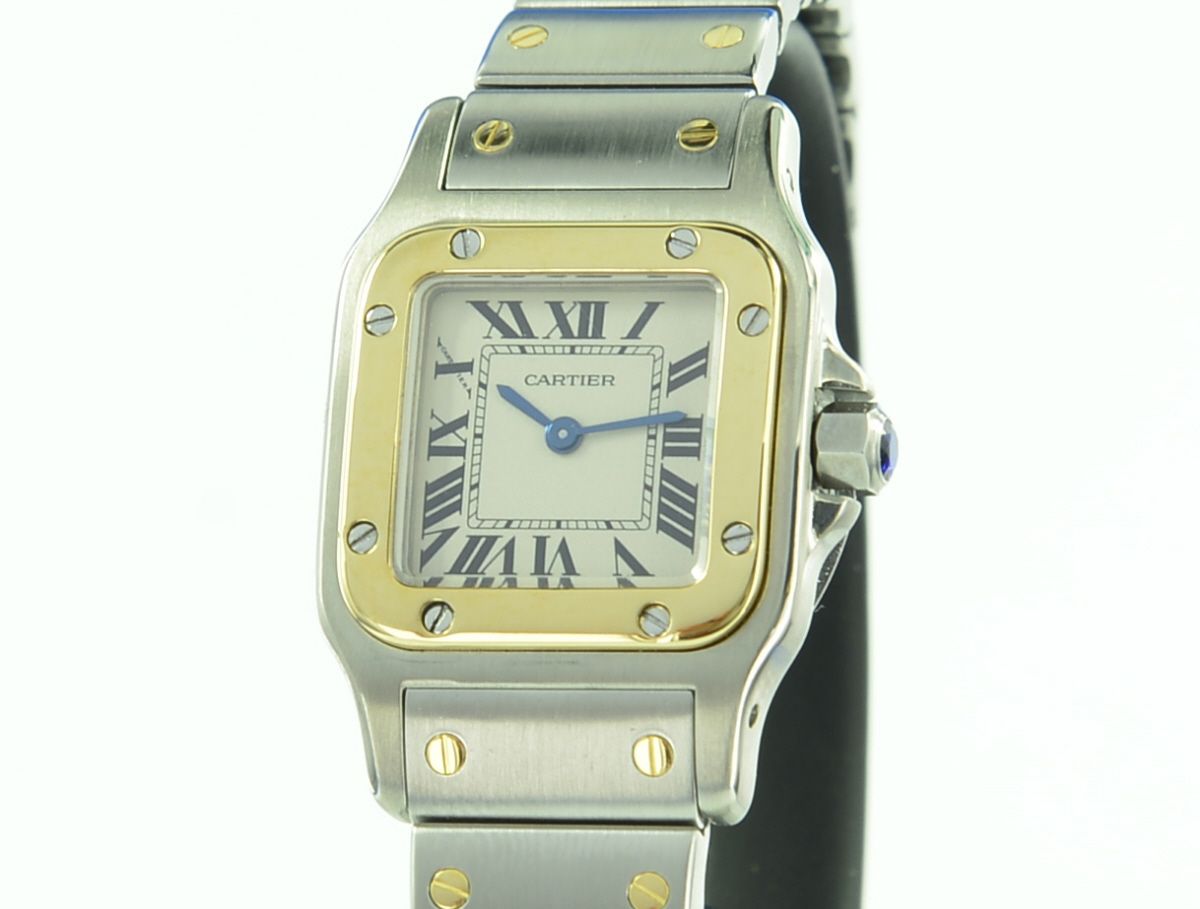 Cartier Santos Galbee Lady Stahl/Gold