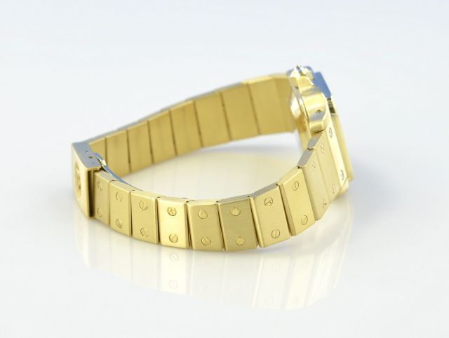 Cartier Santos Lady Automatik Gelbgold Diamanten