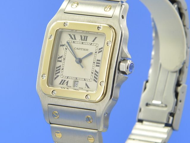 Cartier Santos Medium Stahl/Gold
