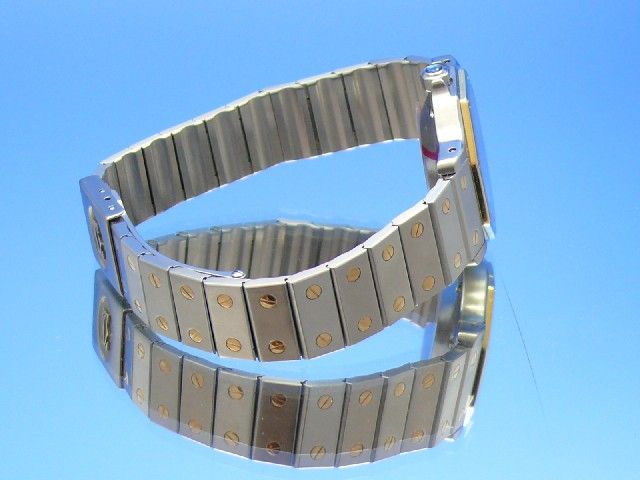 Cartier Santos Ronde Medium Automatik Stahl/Gold