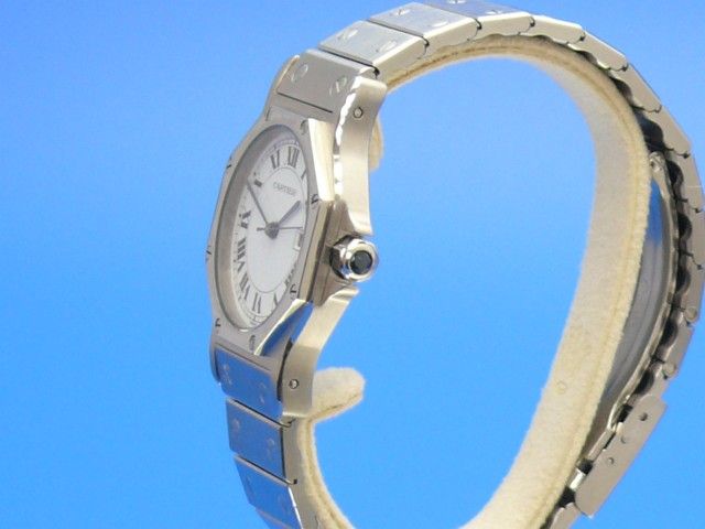 Cartier Santos Rond Medium Stahl