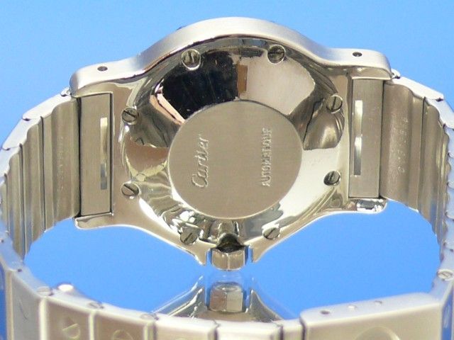 Cartier Santos Rond Medium Stahl