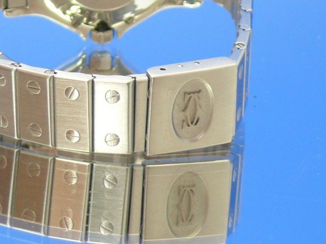 Cartier Santos Rond Medium Stahl