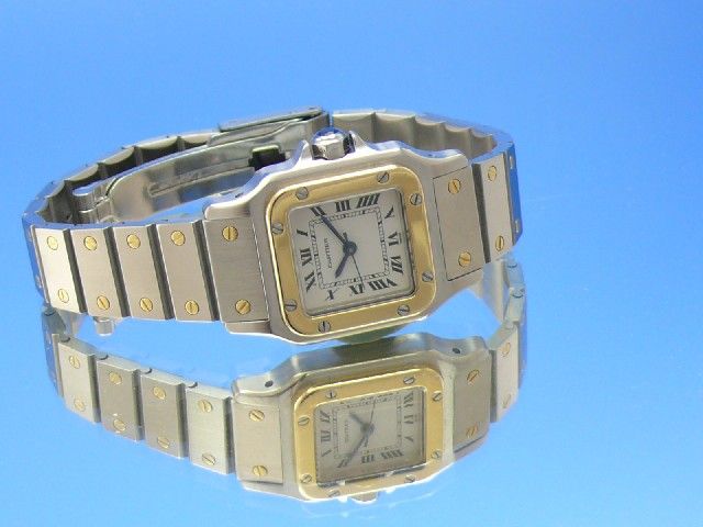 Cartier Santos Stahl/Gold Automatik Damen