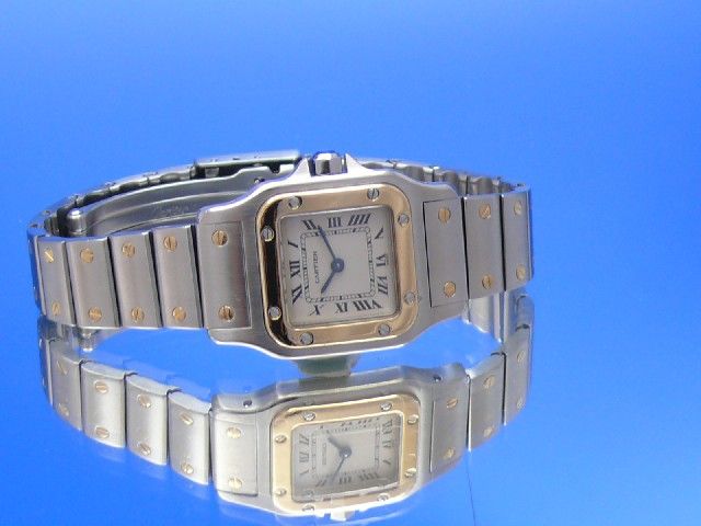 Cartier Santos Stahl/Gold Damen