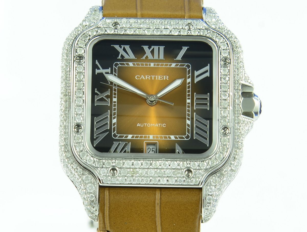Cartier Santos de Cartier Aftermarket Diamond WSSA0018