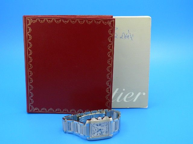 Cartier Tank Francaise Chronoflex Chronograph