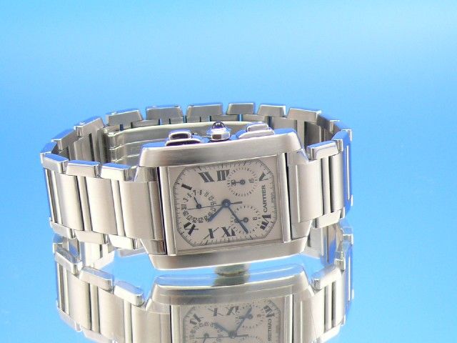 Cartier Tank Francaise Chronoflex Chronograph