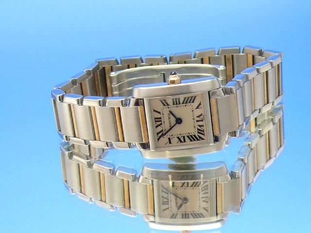 Cartier Tank Francaise Damen Stahl/Gold