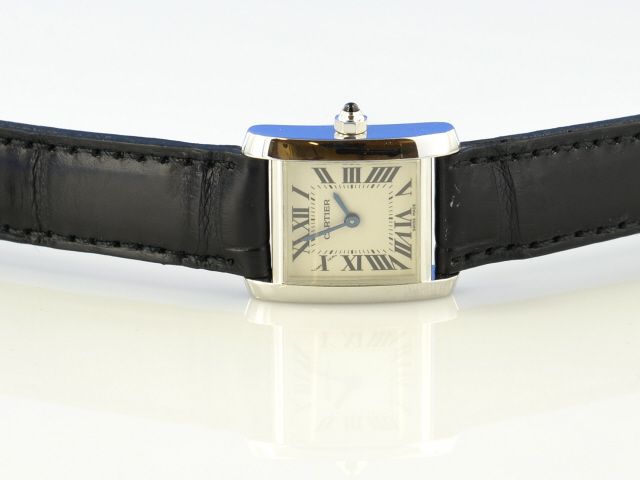 Cartier Tank Franaise Lady 18K White Gold