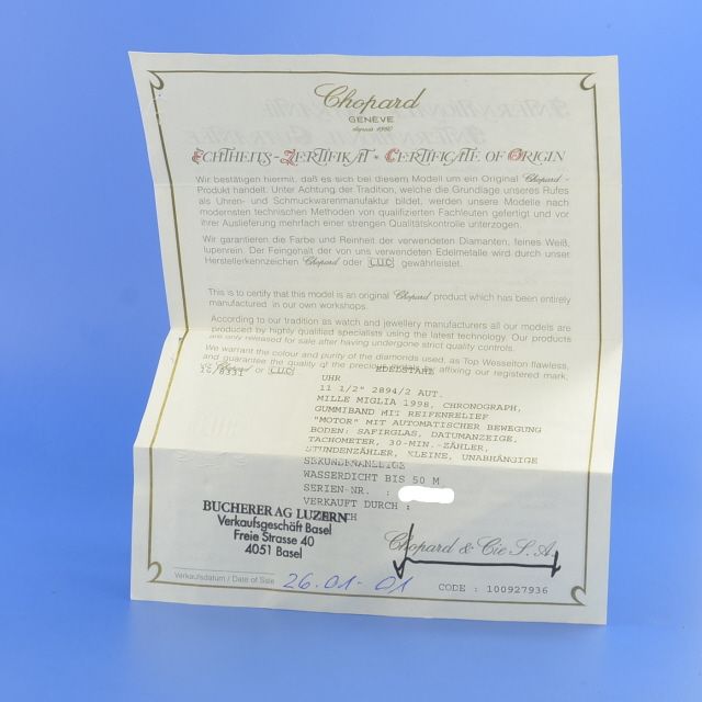 Chopard Mille Miglia Chronograph