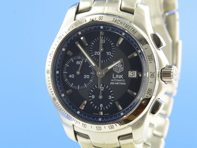 TAG Heuer LINK Blue Dail Chronograph