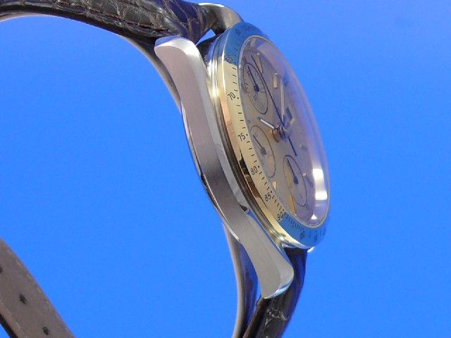 Omega Speedmaster Date Chronograph Stahl/Gold