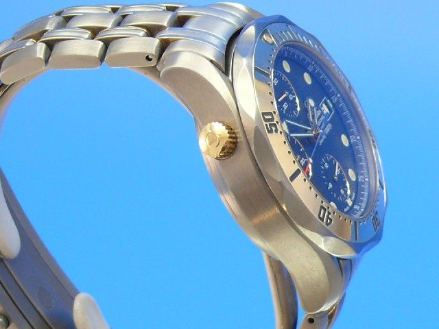 Omega Seamaster Diver 300 Chronograph Titan Gelbgold