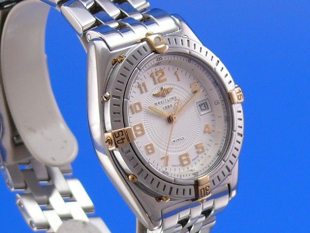 Breitling Lady Wings Cockpit Damenuhr Stahl / Gold