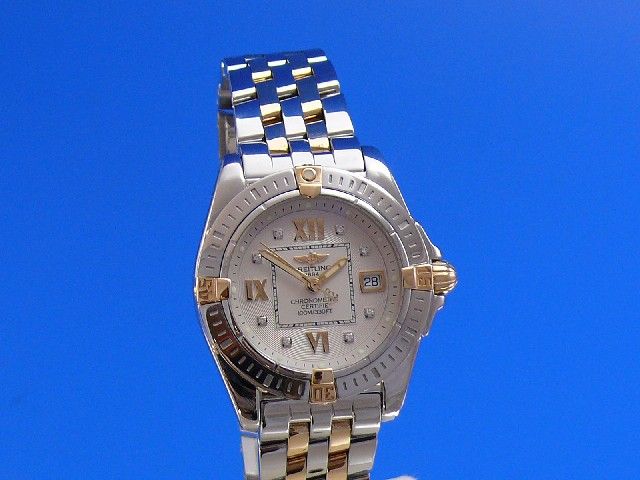 Breitling Cockpit Lady Stahl/Gold Diamant