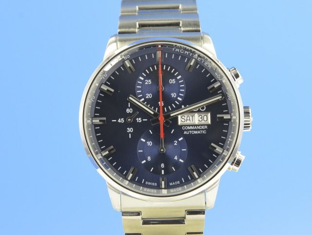 Mido Commander II blue Dial DayDate
