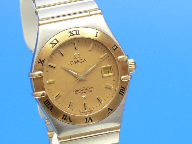 Omega Constellation Damen Automatik Stahl/Gold