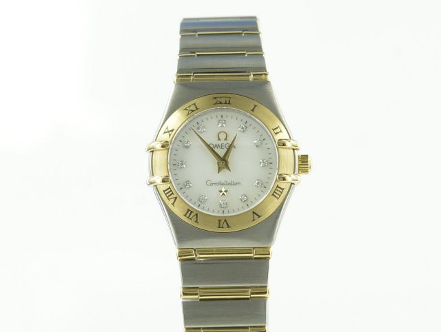 Omega Constellation Mother Of Perl Stahl/Gold Lady
