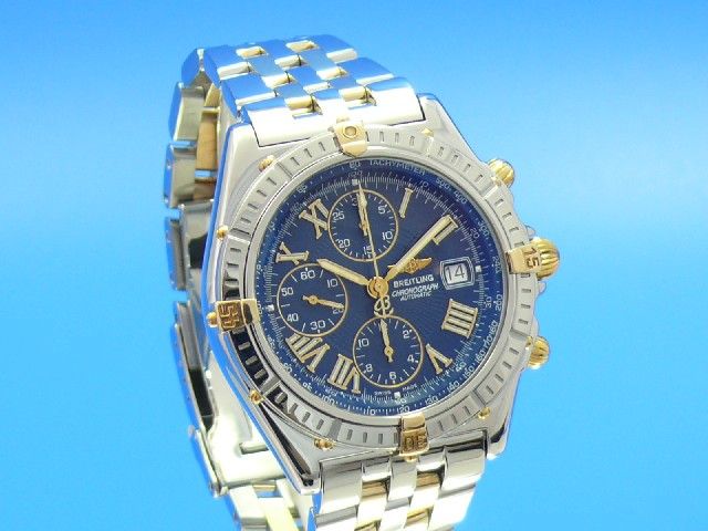 Breitling Crosswind Stahl/Gold Chronograph
