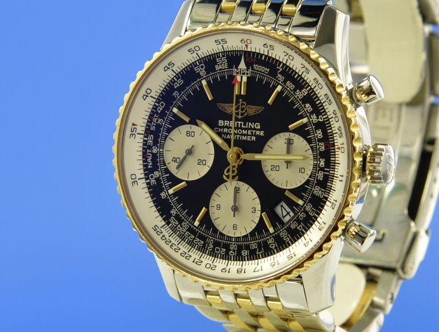 Breitling Navitimer Stahl/Gold Chronograph