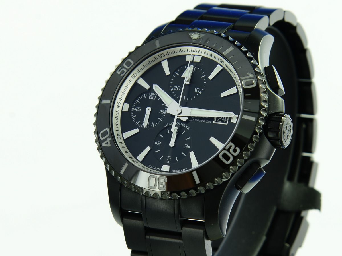 Wempe Zeitmeister Sport Taucher Chronograph DLC Chronometer WM690004