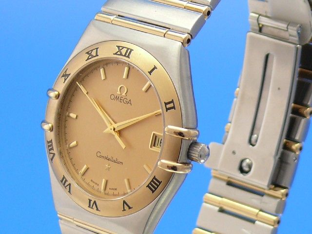 Omega Constellation Stahl/Gold Herren/Damen