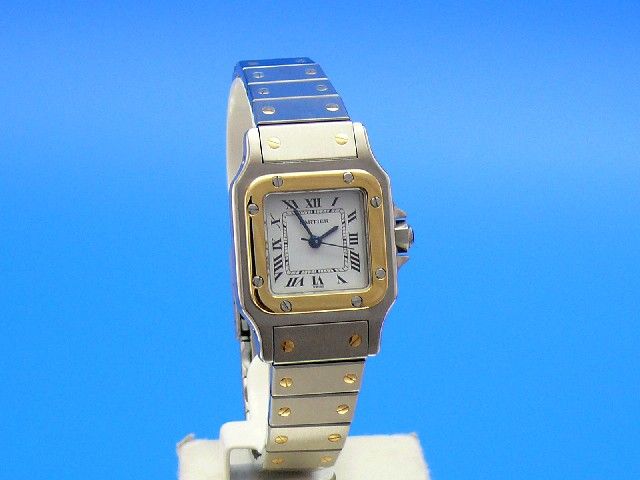 Cartier Santos Damen Stahl/Gold Automatik