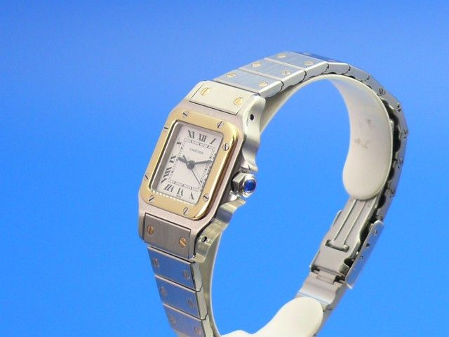 Cartier Santos Damen Stahl/Gold